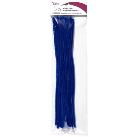 CousinDIY Dark Blue Chenille Yarn – 25‑Skein Premium Pack