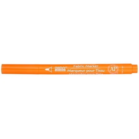 Fine Tip Fluorescent Orange Fabric Marker – Vibrant Textile Ink