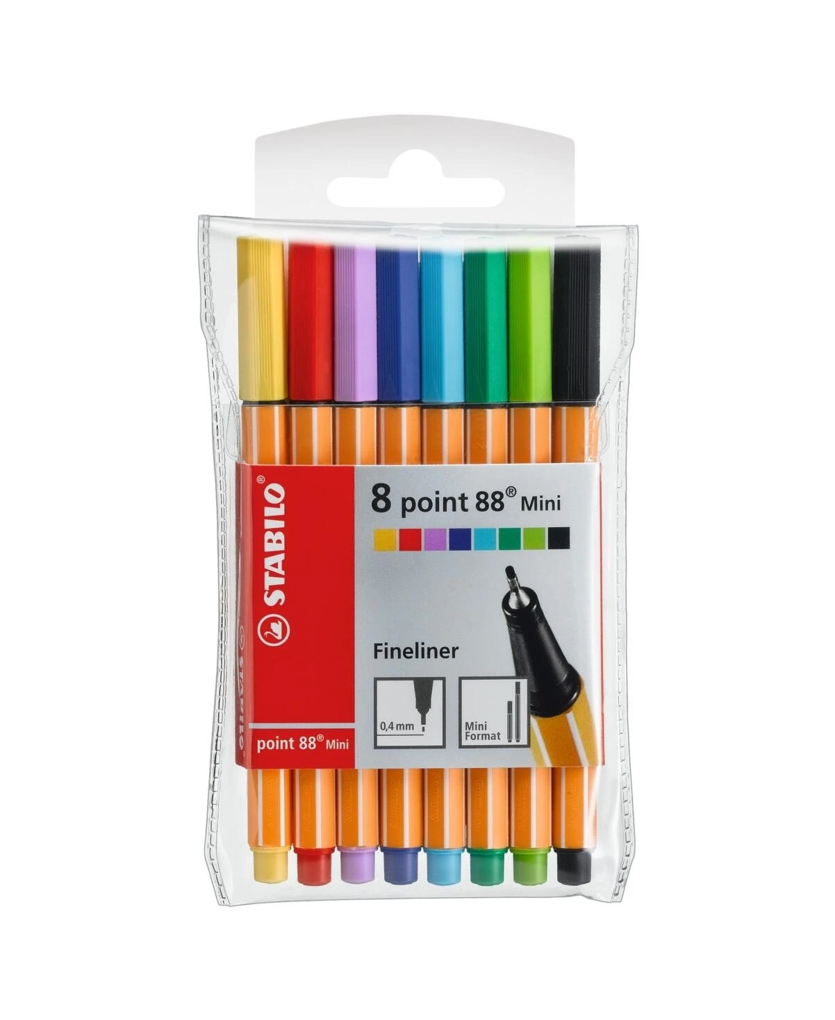 Stabilo Point 88 Mini Pen Set – 8 Bright Colors