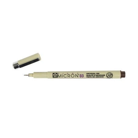Pigma Micron Sepia Fine Line Pen – 0.35 mm