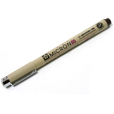 Sepia 0.45 mm Pigma Micron Fine‑Line Ink Pen