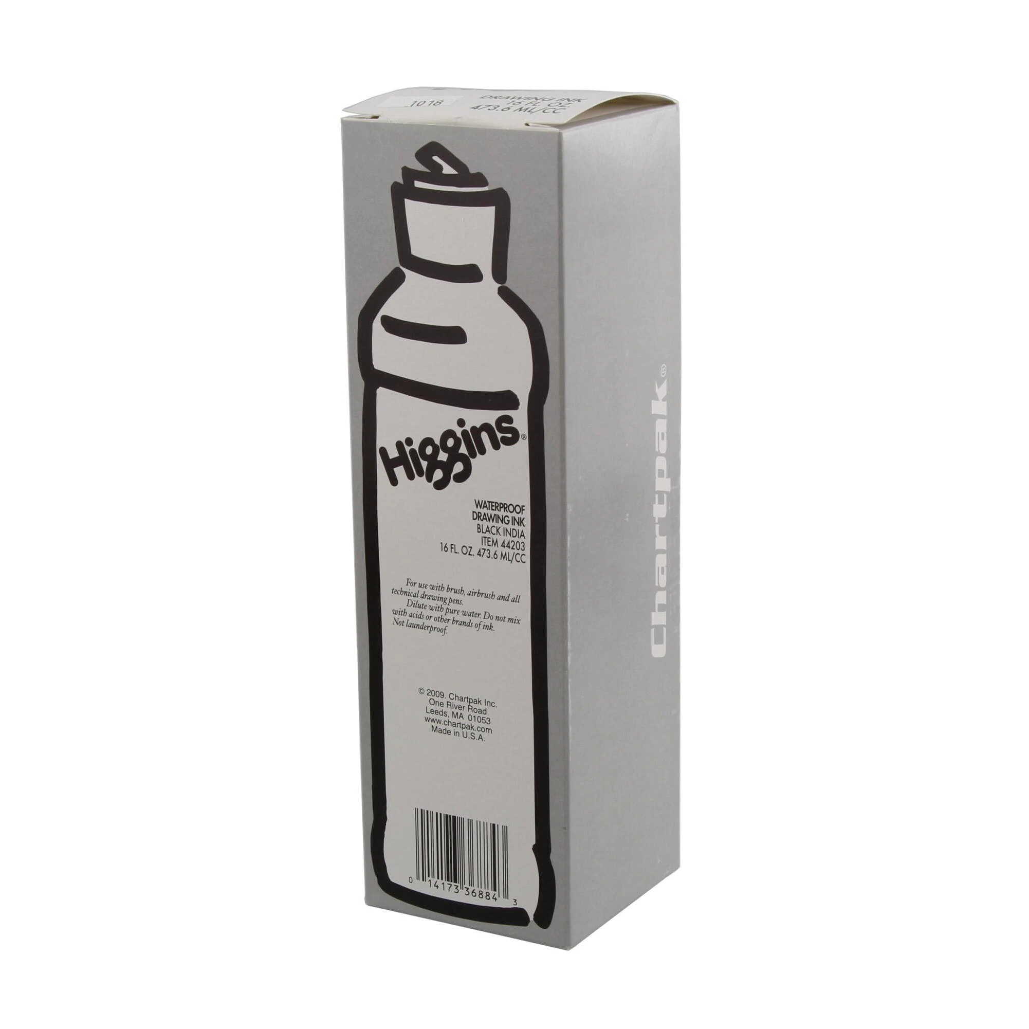 Higgins Black Ink with Pen – 16 oz Bottle (Made in India)