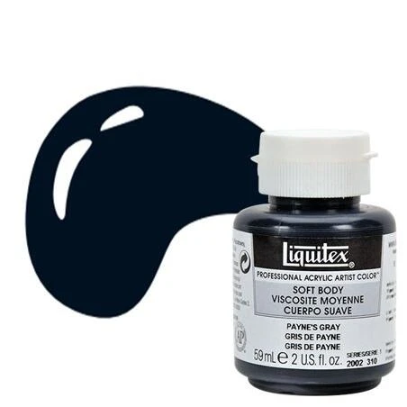 LTX SB Acrylic 2‑oz Jar – Paynes Gray