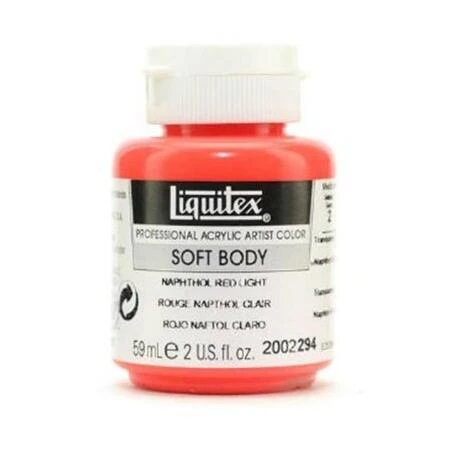 Liquitex Soft Body Acrylic Paint – 2 oz Naphthol Red Light