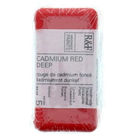 R&F Deep Red Encaustic Paint – 40 ml