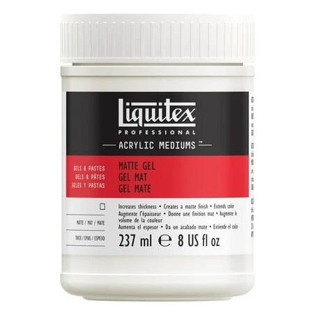 LTX Matte Gel Medium – 8 oz Professional Art Supply