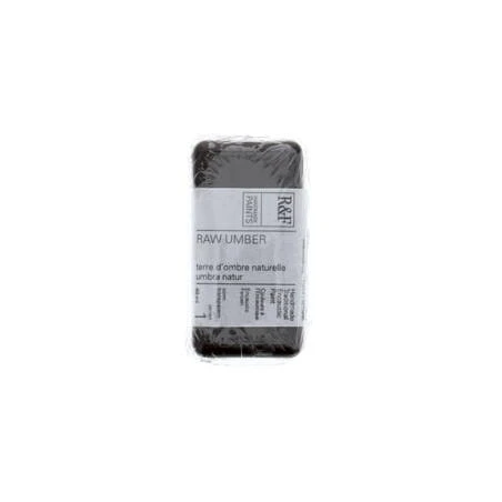 R&F Raw Umber Encaustic Wax Paint – 40 ml Professional Art Medium