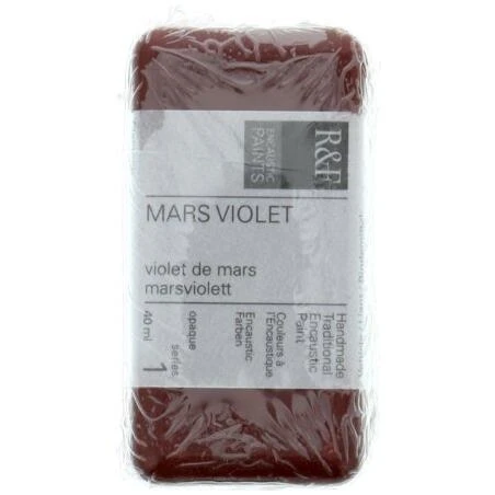 R&F Encaustic Mars Violet 40ml – Premium Oil Paint