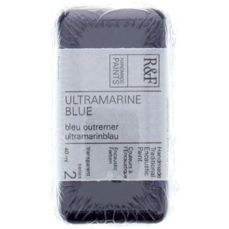 R&F Ultramarine Blue Encaustic Paint – 40 ml Professional Wax Medium