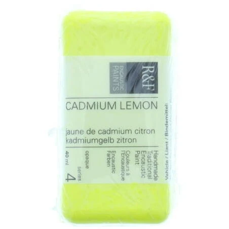 R&F Encaustic Paint – 40 ml Cadmium Lemon
