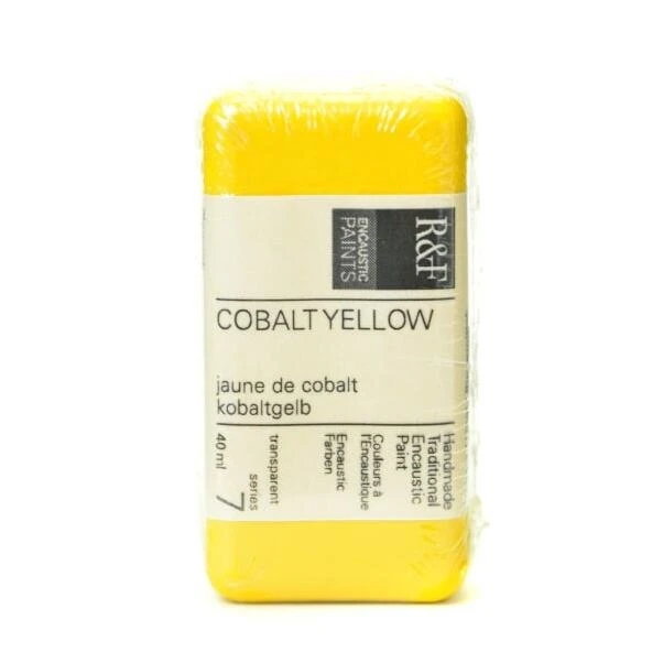 R&F Encaustic Paint – 40ml Cobalt Yellow