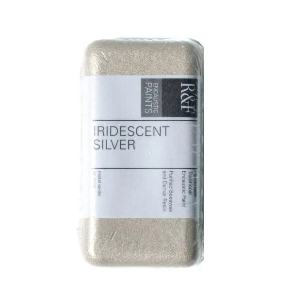 R&F Iridescent Silver Encaustic Paint – 40 ml