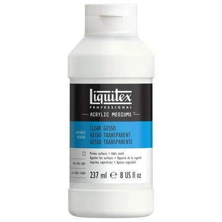 LTX Clear Acrylic Gesso – 8 oz Artist Primer