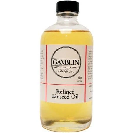 Refined Linseed Oil – 8.5 oz Professional Painting Medium