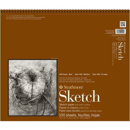 RCY400 14×17 White Sketch Pad – 100 Premium Sheets
