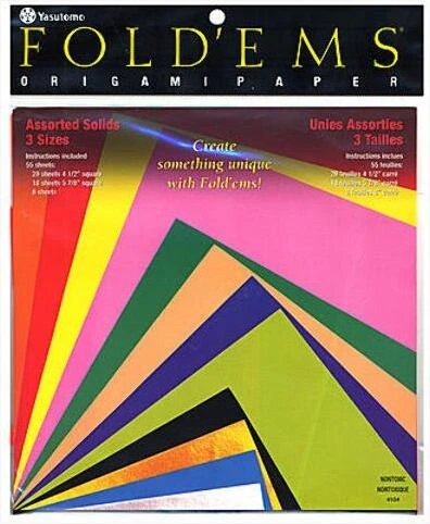 Large Assorted Origami Paper Pack – 55 Vibrant Sheets