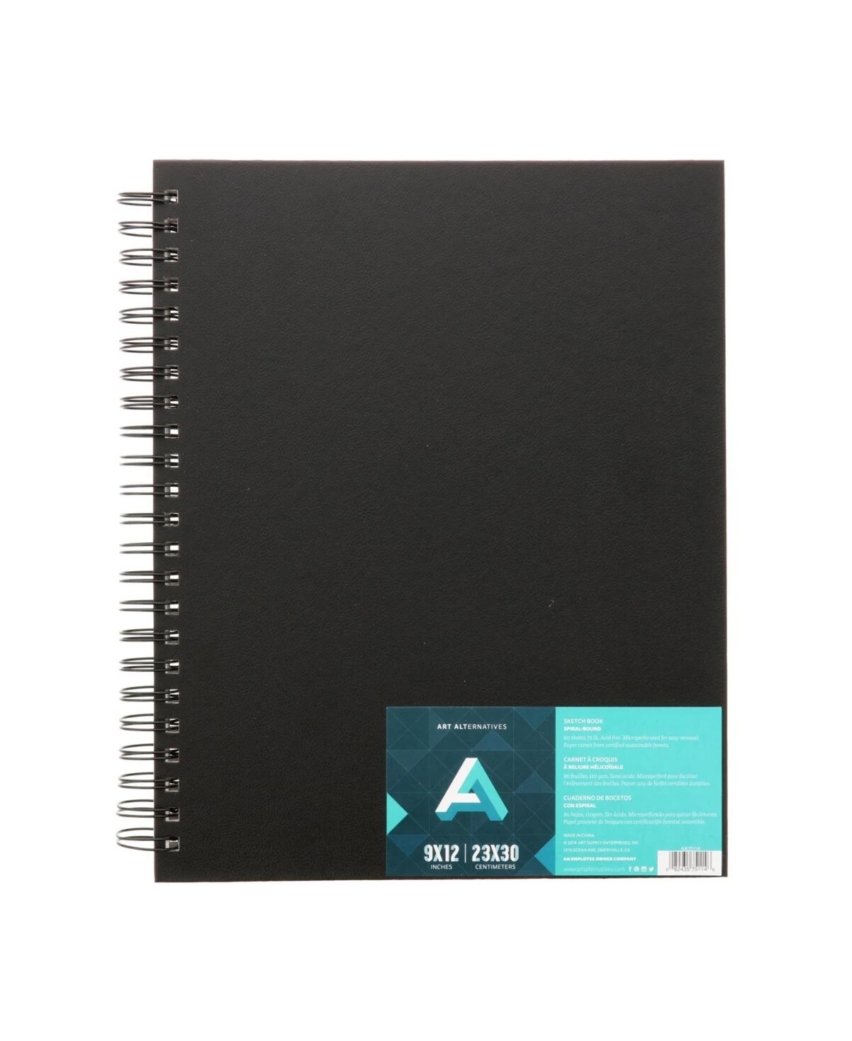 9x12 Wire-Bound Sketchbook – Premium Drawing Pad