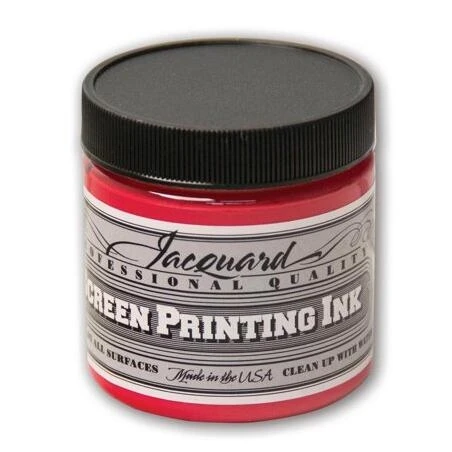 Professional Red Screen Printing Ink – 4 oz Opaque Formula