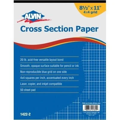 Premium 8.5x11 Graph Pad with 4x4 Grid – Perfect for Accurate Drafting