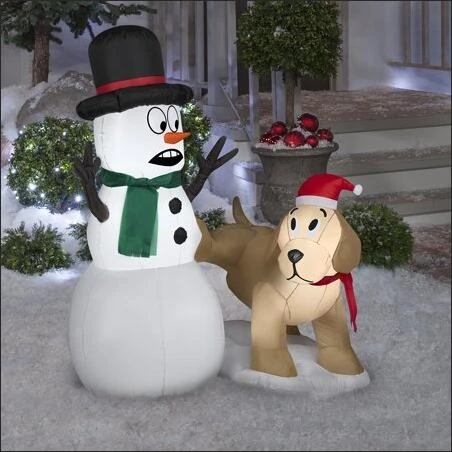 48‑Inch Inflatable River with Snowman – Fun Water Play for Kids