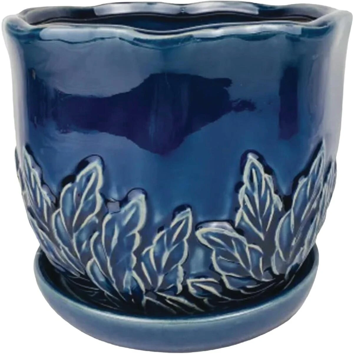 Border Concepts 5 In. Sofia Planter with Attached Saucer
