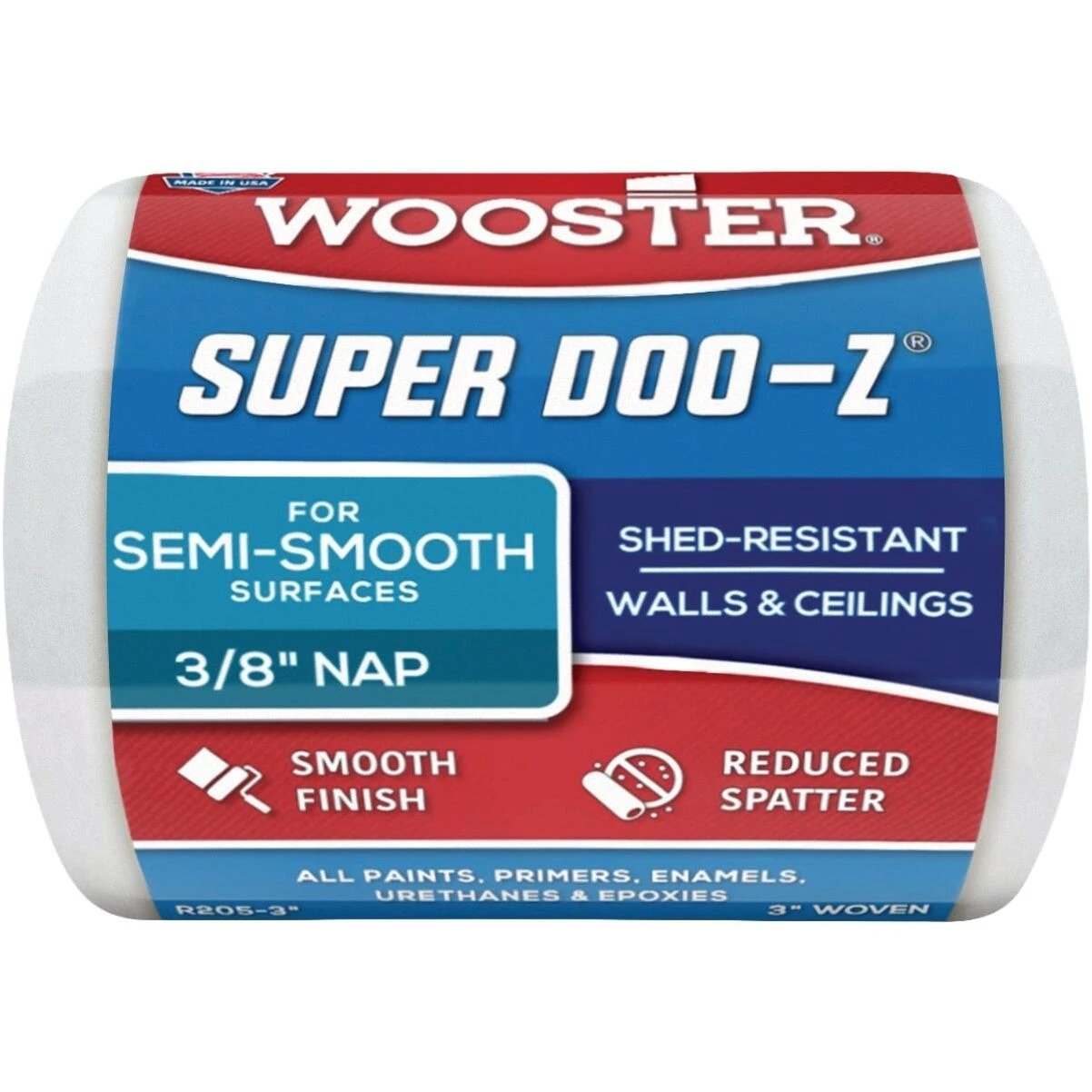 Wooster Super Doo-Z 3 In. x 3/8 In. Woven Fabric Roller Cover