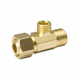 Anderson Metals Pipe Fitting, Elbow, 90-Degree, Lead Free Brass, 1/4  Compression x 1/4 In. Compression