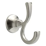 Delta Mandara Collection Double Robe Hook, Brushed Nickel