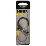 Nite Ize SlideLock Key Ring Carabiner, Stainless Steel