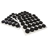 Felt Pads, Self-Adhesive, Black, 1-1/8-In., 208-Pk.