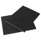 Non-Skid Foam Pads, Self-Adhesive, Black, 1/2 x 2.5-In., 6-Pk.