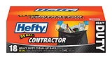 Hefty Contractor 55 gal. Trash Bags Twist Ties 18 pk