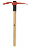 BROWN Pick Mattock — 5 lb Head, with Wooden Handle
