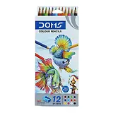 COLOURED PENCILS PACK/12 DOMS