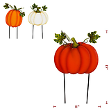 15" Assorted Metal Pumpkin