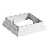 Transcend 4 In. X 4 In. White Composite Post Sleeve Skirt For Deck Railing