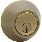 Schlage Bright Brass Single Cylinder Deadbolt and Plymouth Keyed
