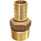 Sioux Chief 1/4 inch x 1/4 inch Brass Compression x MIP Adapter with Insert