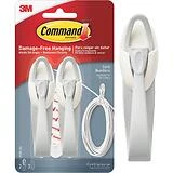 Command Large Clear Hook with Clear Strips, 1 Hook, 2 Strips