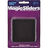 Magic Sliders Magic Fit - 1-7/16 In. - 1-5/8 In. Square Felt Furniture Leg  Cup (4-Pack)