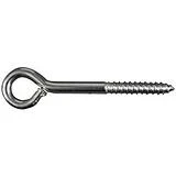 National #0 Stainless Steel Large Screw Eye