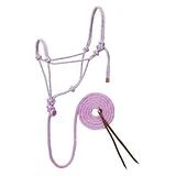 Weaver Leather Diamond Braid Rope Halter And Lead Pink/Gold