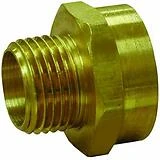 Anderson Metals 1/2 In. x 3/8 In. Reducing Hex Red Brass Nipple