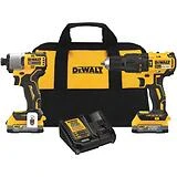 DEWALT 20V MAX 2-Tool Brushless Cordless Hammer Drill & Impact