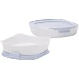 Rubbermaid DuraLite 10 In. Square Glass Baking Dish with Lid