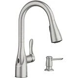 moen caldwell 2 handle lever widespread roman bathtub faucet spot resist  brushed nickel Near Me