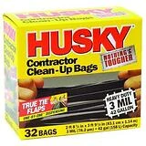 Husky HKK55030B True Tie 55-Gallon Drum Liners, 30-Count