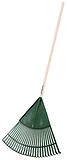 Polyethylene Lawn & Leaf Rake, 24-In. Head
