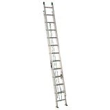 Louisville AE4224PG Extension Ladder, 24 ft, 225 lb