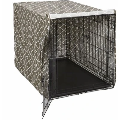 Quiet Time Covella Dog Crate Cover, Brown Pattern, Fits 48-In. Crates